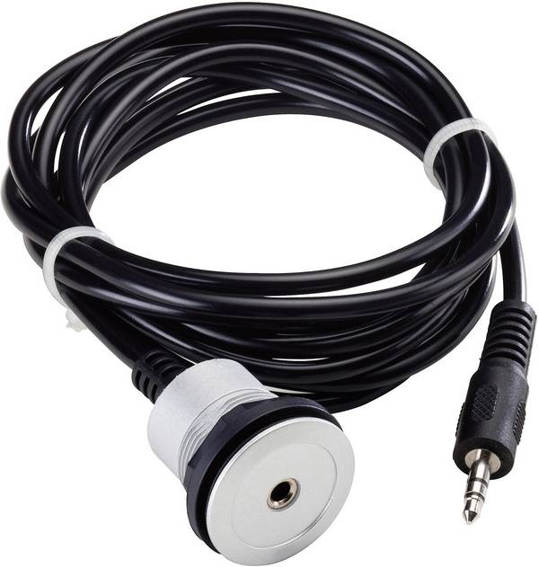 Schlegel RRJ_KL3.5 Jack Audio/phono Cable [1x Jack plug 3.5 mm - 1x Jack socket 3.5 mm] 2.00 m Black