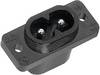K & B 42R511122 IEC connector 42R Plug, vertical mount Total number of pins: 2 + PE 2.5 A Black 1 pc(s)
