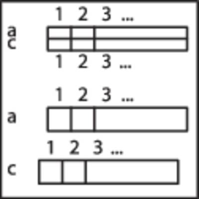 Diagram to understand fractions: Shows 1/3, 1/2 and 1/5 as divided rectangles. Each rectangle segmented according to its fractional part.