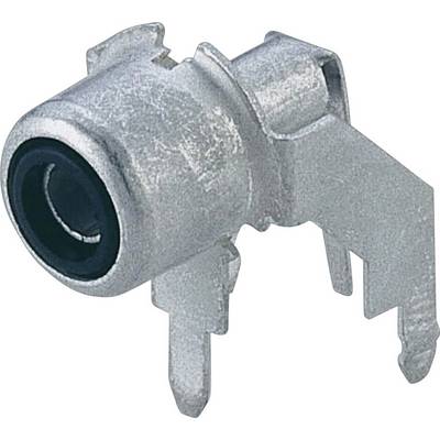 A silver metal plug with multiple contact pins, likely used for electronic connections.