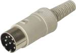 Hirschmann 930 298-517-1 DIN connector Plug, straight Number of pins: 8 Grey 1 pc(s)