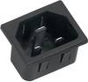 K & B 42R073121150 IEC connector 42R Plug, vertical mount Total number of pins: 2 + PE 16 A Black 1 pc(s)