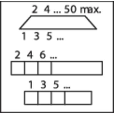 Diagram showing the length of a rectangle: 24 cm or 50 m². Below are numbered blocks, 246 and 135 cm, for comparison.