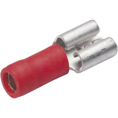 Cimco 180256 Blade receptacle Connector width: 4.8 mm Connector thickness: 0.8 mm 180 ° Partially insulated Red 1 pc(s)