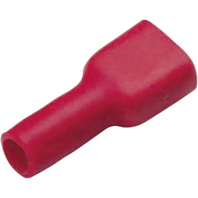 Cimco 180240 Blade receptacle  Connector width: 6.3 mm Connector thickness: 0.8 mm 180 ° Insulated Red 1 pc(s) 