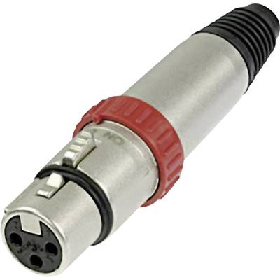 Neutrik NC3FXS XLR connector Socket, straight Number of pins: 3 Silver 1 pc(s)