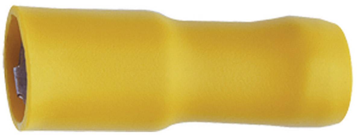 TRU COMPONENTS 1583187 Bullet receptacle 4 mm² 6 mm² Pin diameter: 5 mm Partially insulated Yellow 1 pc(s)