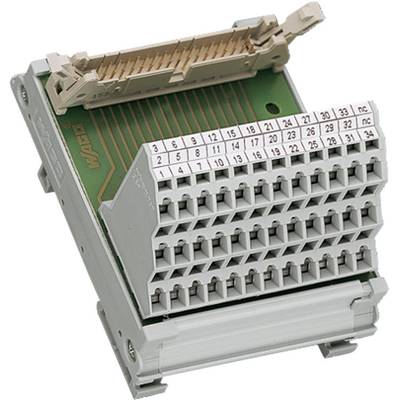 'Electronic connecting element with numbered connections and a plug system for industrial electrical installations.'