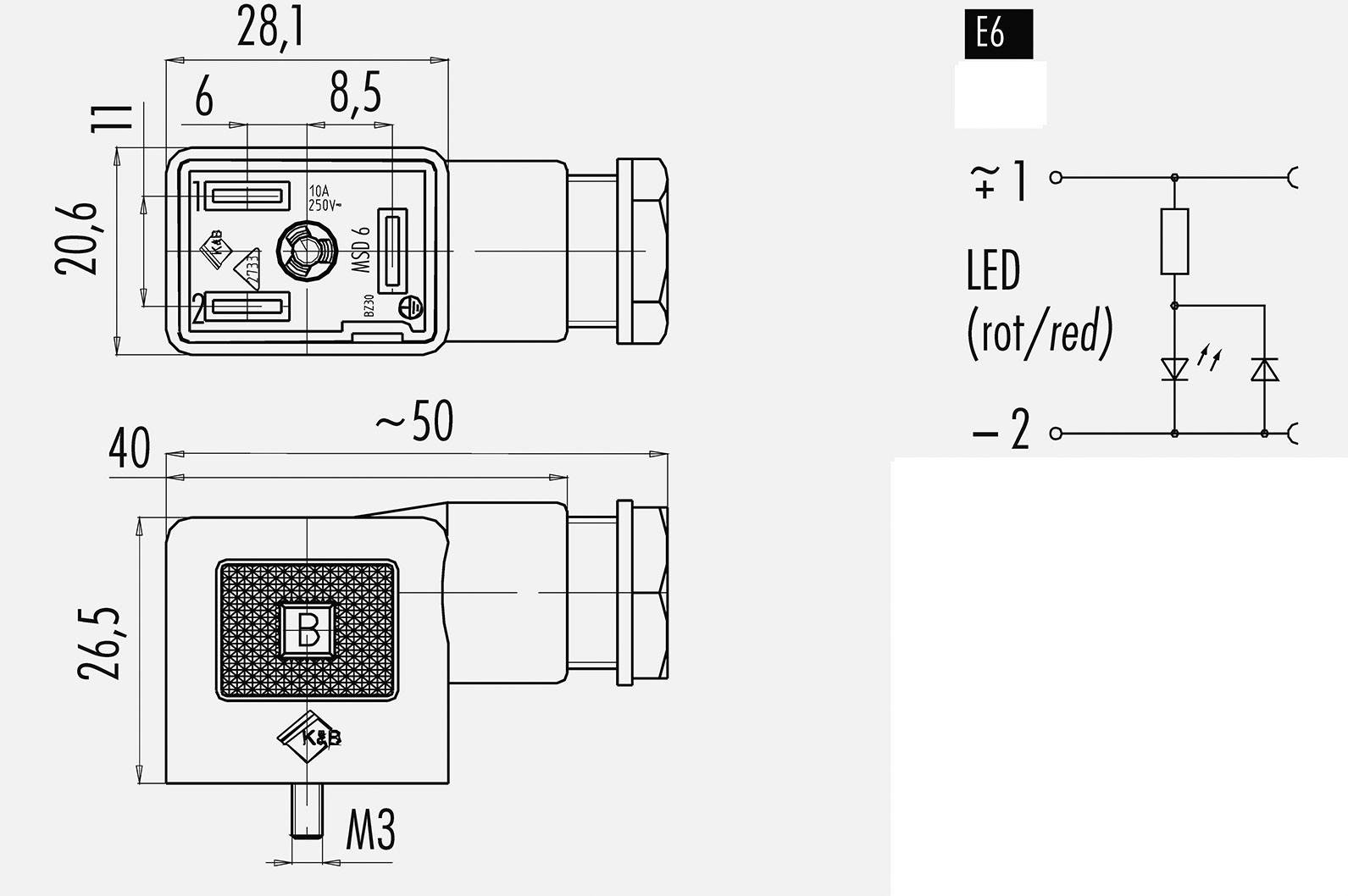 binder 43-1834-135-03 Transparent Pins:2 + PE-1
