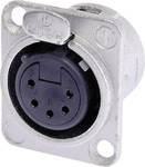 Neutrik NC5FD-L-1 XLR connector Sleeve socket, straight pins Number of pins (num): 5 Silver 1 pc(s)