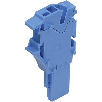 Blue plastic insert for motor protection circuit breakers of the NZM series with reset in stationary mode.
