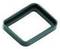 A rectangular, dark green plastic frame viewed from above.
