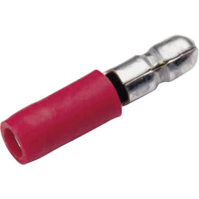 Cimco 180300 Bullet connector  0.50 mm² 1 mm² Pin diameter: 4 mm Partially insulated Red 1 pc(s) 