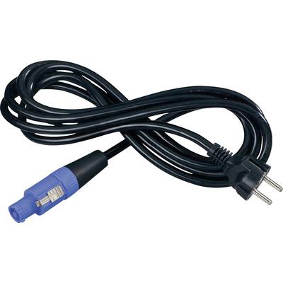 Neutrik NKFCA30S Mains cable PowerCon socket - PG plug Total number of pins: 3 Black 3.00 m 1 pc(s) 