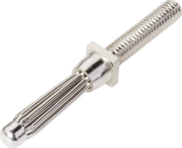 Schnepp ES 4000 Banana plug Plug, vertical mount Pin diameter: 4 mm Silver 1 pc(s)
