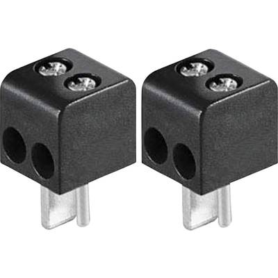 BKL Electronic 0205018 Audio jack Plug, straight Number of pins (num): 2  Black 2 pc(s) 