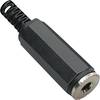 TRU COMPONENTS 1578817 3.5 mm audio jack Socket, straight Number of pins: 3 Stereo Black 1 pc(s)