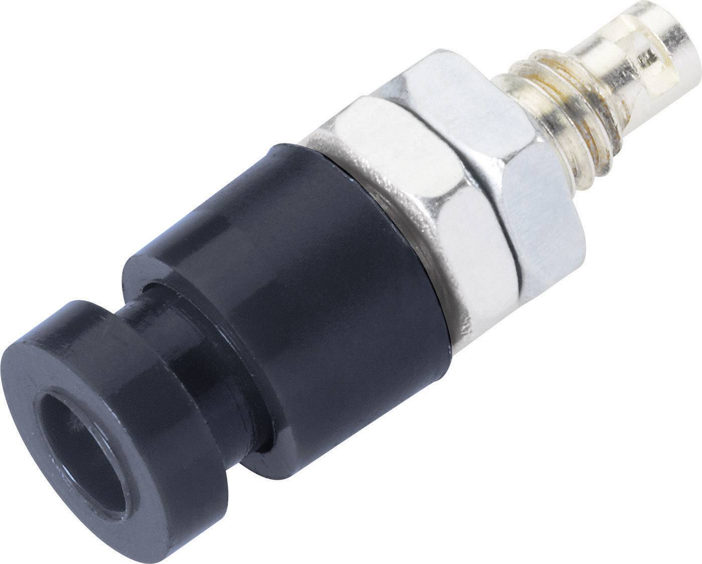 Schnepp EBU 2424 Jack socket Socket, vertical vertical Pin diameter: 2.4 mm Black 1 pc(s)