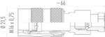 Binder 09-0106-25-03 Series 723 Miniature Circular Connector Nominal current (details): 7 A Pins: 3 DIN