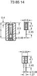 BKL Electronic 10120600 Receptacle Connector , Straight Nominal current (details): 1 A