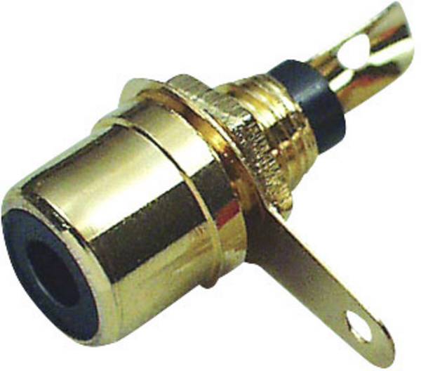 TRU COMPONENTS 1578887 RCA connector Socket, vertical vertical Number of pins: 2 Black 1 pc(s)