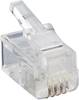 Lumberg P 126 Modular Plug 4p4c RJ10 Plug, straight Transparent