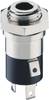 Lumberg 1502 02 3.5 mm audio jack Socket, vertical vertical Number of pins: 4 Stereo Silver 1 pc(s)