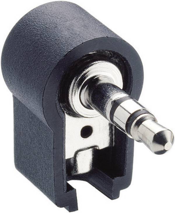 Lumberg WKLS 40 3.5 mm audio jack Plug, right angle Number of pins: 3 Stereo Black 1 pc(s)