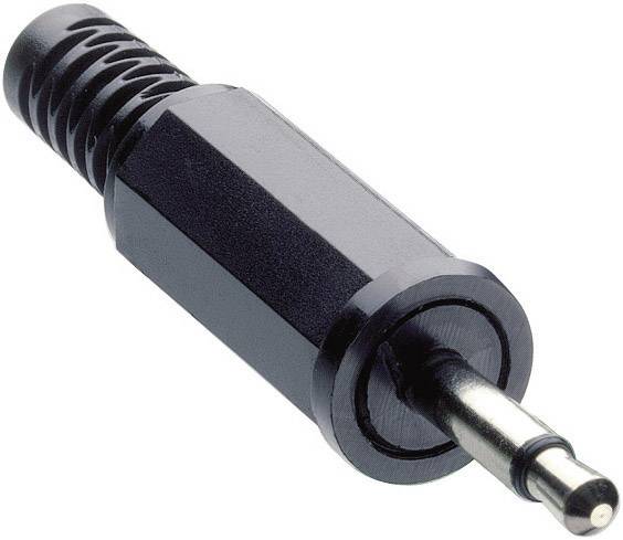 Lumberg KLS 10 2.5 mm audio jack Plug, straight Number of pins (num): 2 Mono Black 1 pc(s)