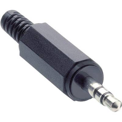 Lumberg KLS 40 3.5 mm audio jack Plug, straight Number of pins: 3 Stereo Black 1 pc(s)