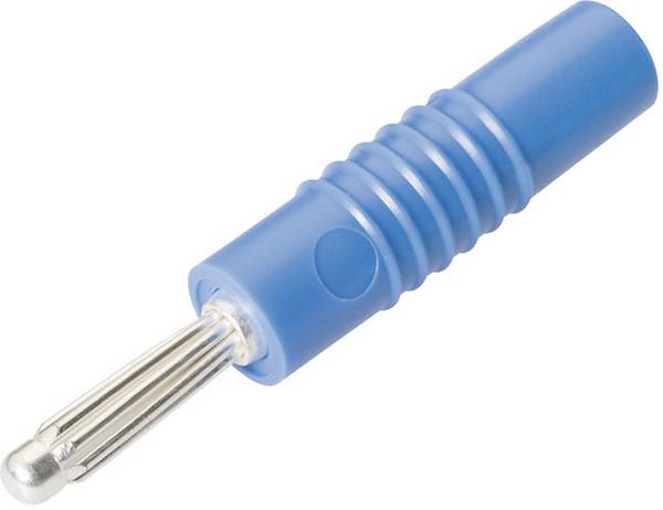 Schnepp S 4000 S Banana plug Plug, straight Pin diameter: 4 mm Blue 1 pc(s)