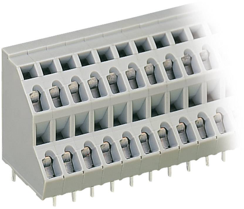 WAGO 736-104 2-tier terminal 2.50 mm² Number of pins 8 Grey 1 pc(s)