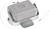A rectangular grey security device with a metal mounting bracket and cable, used for securing objects.