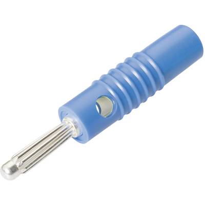 Banana plug Plug, straight Pin diameter: 4 mm Blue Schnepp L 4004 S BLAU 1 pc(s)