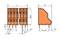 Technical drawing of an electrical component with dimensions: length 76.5 mm, width 21 mm, height 29 mm. Shows two views of the component.