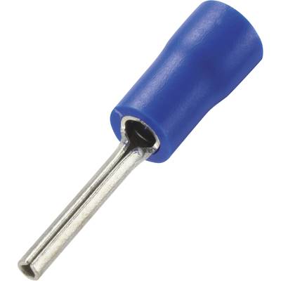 TRU COMPONENTS 739335 Pin terminal  1.50 mm² 2.50 mm² Partially insulated Blue 100 pc(s) 