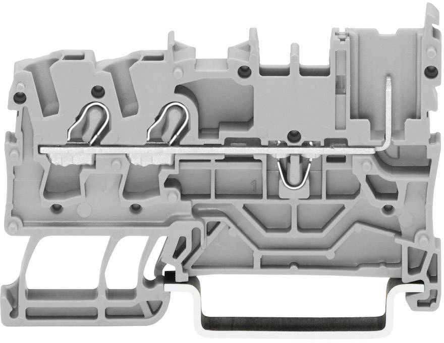 WAGO 2022-1301 Base terminal 5.20 mm Pull spring Configuration: L Grey 1 pc(s)