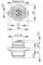 Technical drawing of a circular plug with dimensions in millimetres. Shows diameter, lengths, and spacing of components.