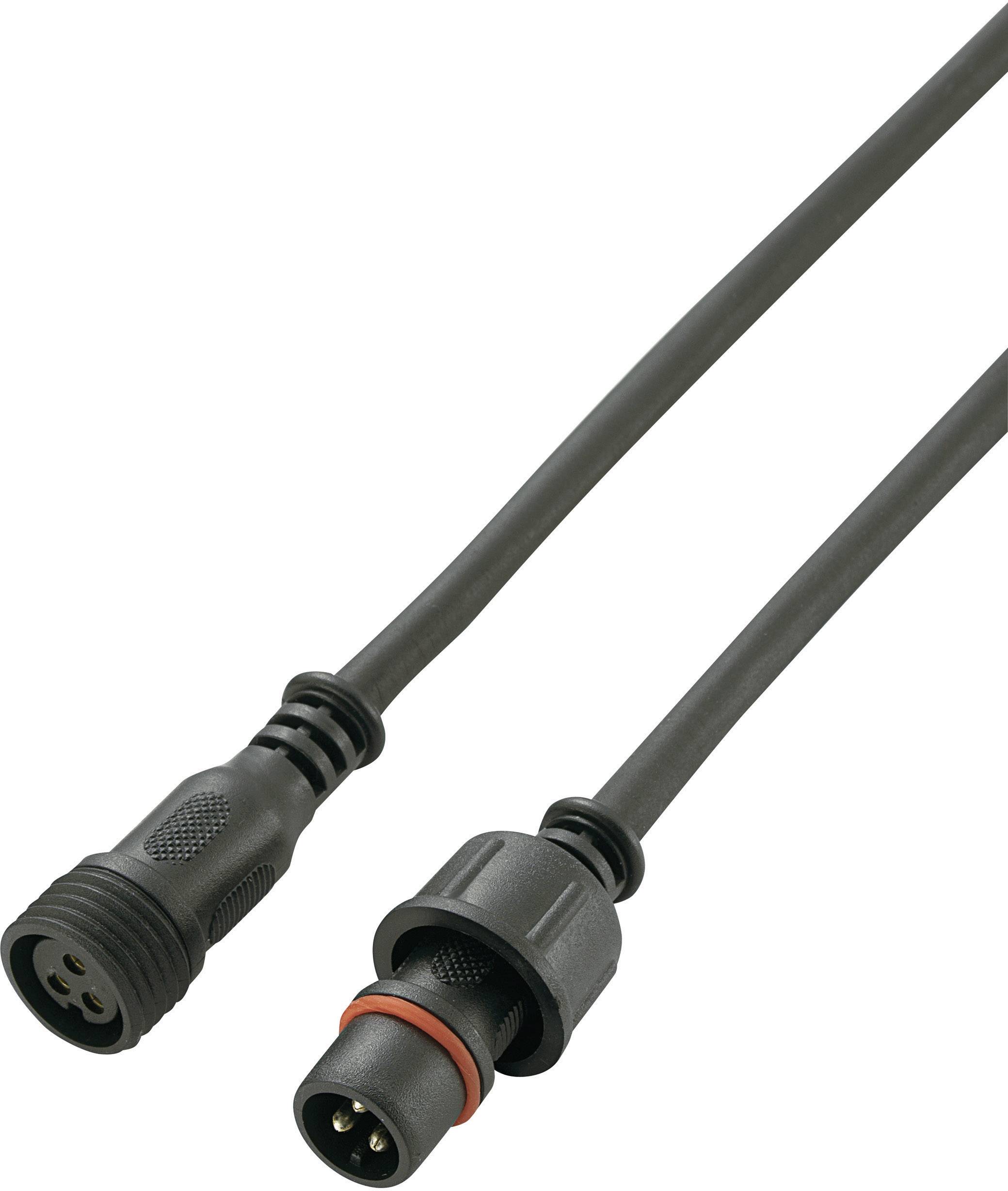 TRU COMPONENTS 739681 Bullet connector (pre-fab) Plug, straight, Socket, straight Total number of pins: 3 1 pc(s)