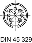 Amphenol C091 31H107 100 2 Circular Connector Nominal current (details): 5 A Pins: 7 DIN