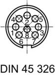 Amphenol C091 31H008 100 2 Circular Connector Nominal current (details): 5 A Pins: 8 DIN