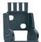 The image depicts a black plastic clip with a rectangular base and four upright bars. It appears to be a mounting or holding element.