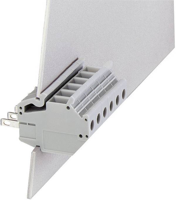 Phoenix Contact 708357 Feedthrough terminal 6.2 mm Screws Grey 1 pc(s)