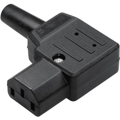 Kaiser 790/sw/C IEC connector 790 Socket, right angle Total number of pins: 2 + PE 10 A Black 1 pc(s) 