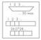 The image shows a diagram with two rows of square boxes. The top row shows '1 2 3 ...', the bottom row starts at '26 27 28 ...', up to a maximum of 50.