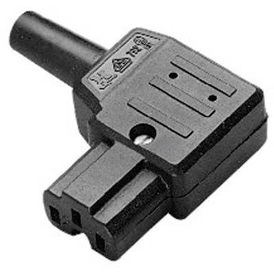 Kaiser 792/sw/C Hot wire connector 792 Socket, right angle Total number of pins: 2 + PE 10 A Black 1 pc(s) 