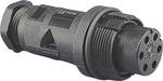 Bulgin PX0801 - IP68 Connector Body, Mini Buccaneer, In-Line Flex Cable Mount