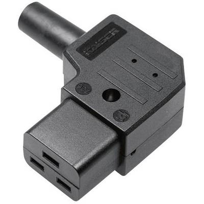 Black sensor with rectangular housing and cylindrical connector, used in vehicles to detect air mass flows.
