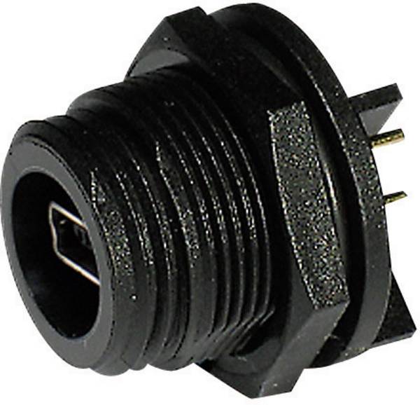 Bulgin PX0447 Mini USB B-panel-mounted Coupler 2.0 - IP68 Socket, built-in PCB mounting