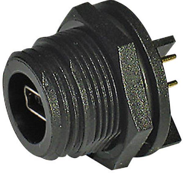 Bulgin PX0457 Mini USB-socket 2.0 - Type A/B - IP68 Socket, built-in pin strip